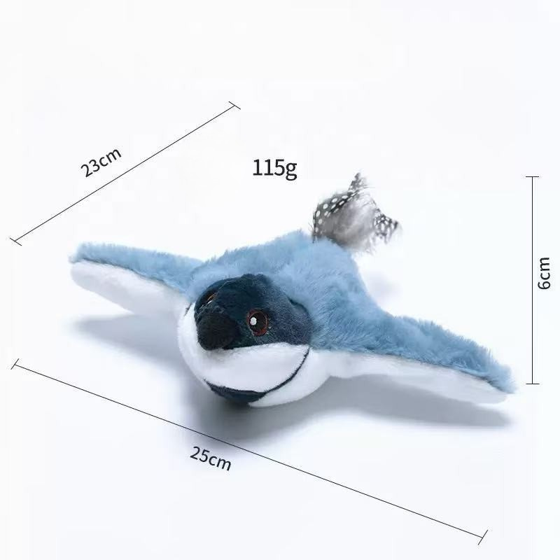 Hot-selling Electric Flapping Bird Cat Toy with Chirping Sound – Realistic Interactive Toy for Cats