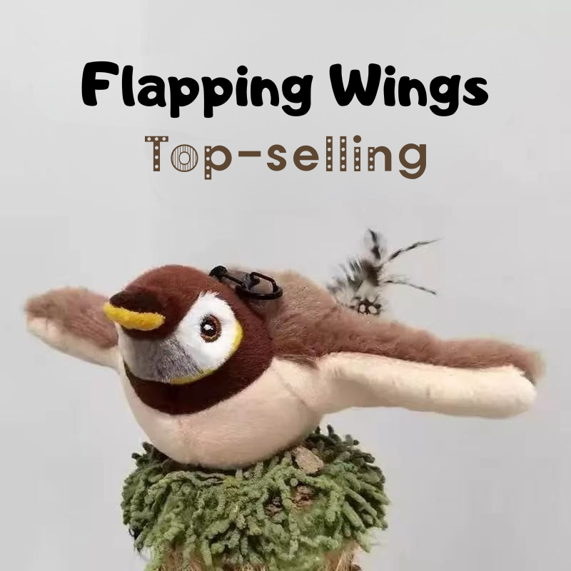 Hot-selling Electric Flapping Bird Cat Toy with Chirping Sound – Realistic Interactive Toy for Cats